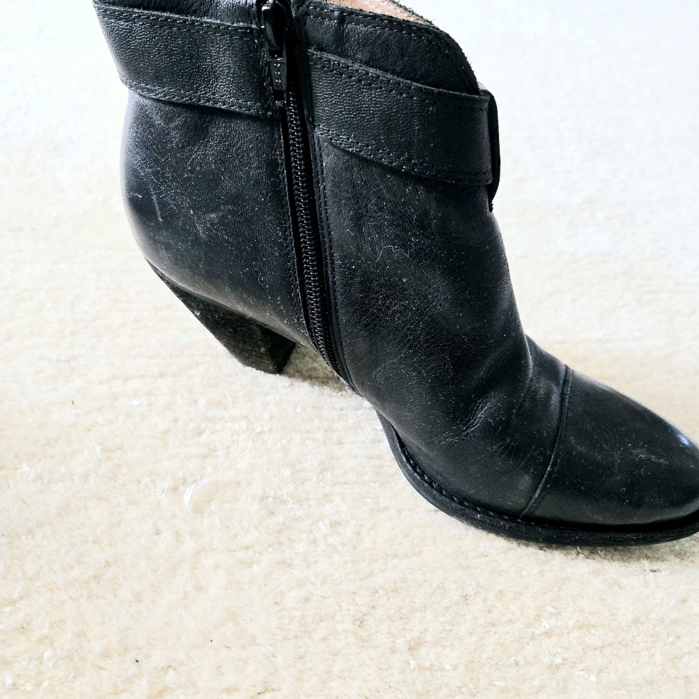Corso Como Black Leather Ankle Boots - Picture 5 of 7